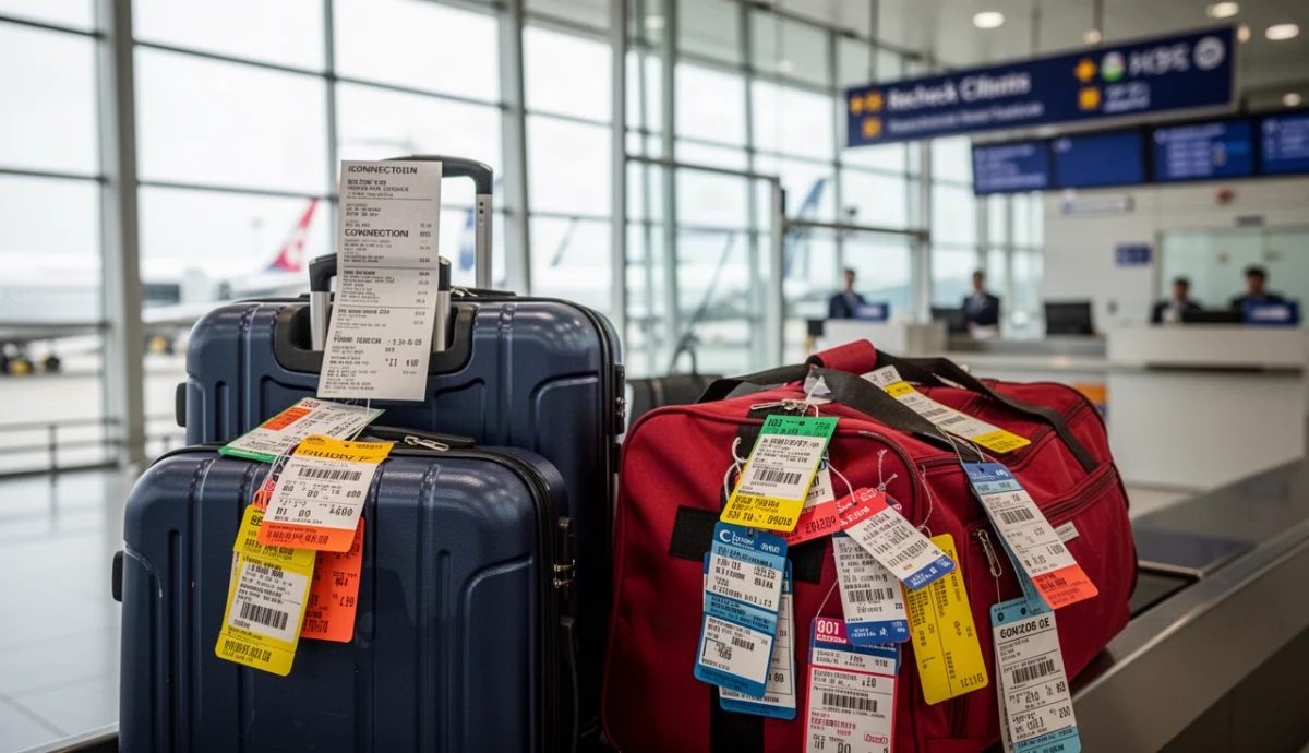 Arrivée aux États-Unis: bagages et correspondance