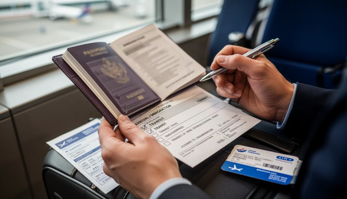 Déclarer un transit sans réservation aux États-Unis
